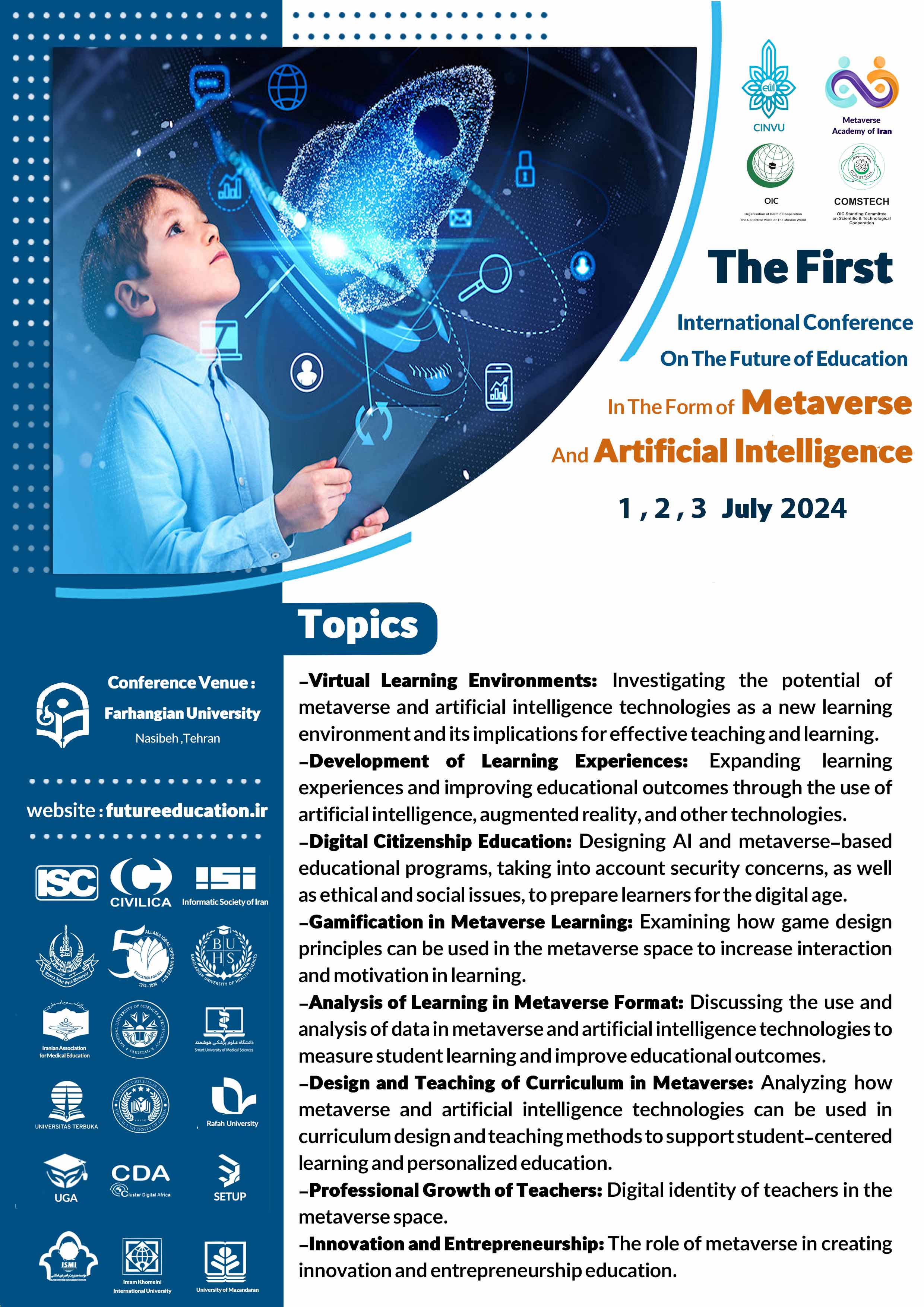 The First International Conference On The Future of Education In The Form of Metaverse And Artificial Intelligence